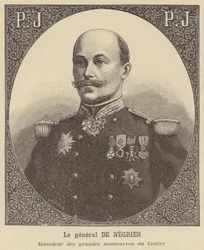 General de Negrier, Leiter der großen Manöver der französischen Armee im Zentrum